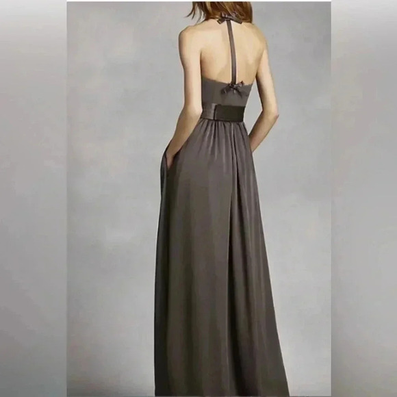 Vera Wang WHITE by Vera Wang Halter Bridesmaids, Cocktail, Long Dress Size 4 - Picture 11 of 16